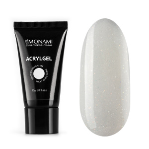 Monami АкриГель Milk White SHINE, 30гр