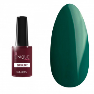 Unique Гель-лак Emerald 02, 8 ml
