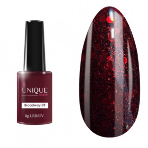 Unique Гель-лак Broadway 09, 8 ml