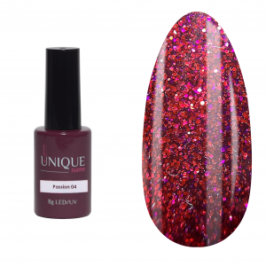 Unique Гель-лак Passion 04, 8 ml
