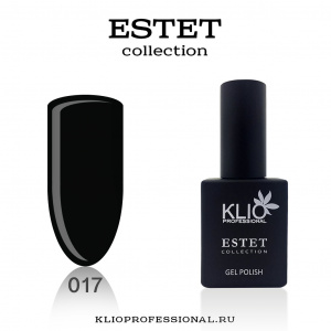 KLIO Гель-лак ESTET COLLECTION 017, 10мл (черный)
