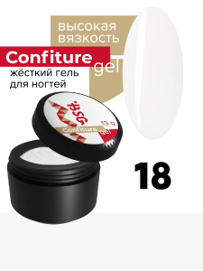 BSG Жёсткий гель для наращивания Confiture №18 ВЫСОКАЯ ВЯЗКОСТЬ - Молочный 13г
