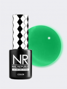 NR-553 гель-лак витраж, Зеленый (10 мл)
