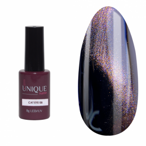 Unique Гель-лак Cat eye 08, 8 ml