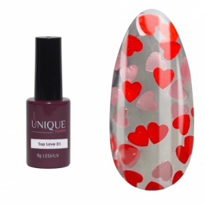 Unique Топ с дизайном LOVE 01, 8мл