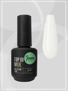 Imen Top Color Milk (топ без липкого слоя, молочный) 15мл