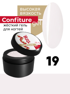 BSG Жёсткий гель для наращивания Confiture №19 ВЫСОКАЯ ВЯЗКОСТЬ - Теплый Молочный 13г