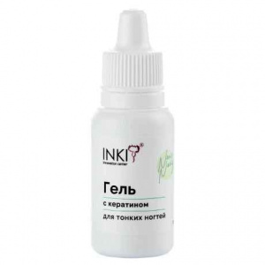 NEW NAILS Гель с кератином для тонких ногтей, 15 мл, INKI