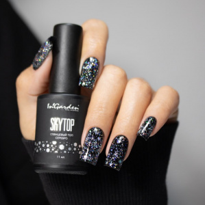 INGARDEN Глянцевый топ SKYTOP №1 серебро, 11 мл