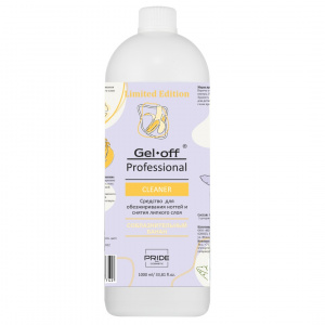 Gel-Off средство для обезжиривания ногтей и снятия л/с, Соблазнительный банан, 1000мл