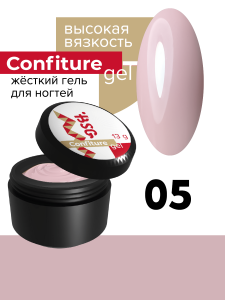 BSG Жёсткий гель для наращивания Confiture №05 ВЫСОКАЯ ВЯЗКОСТЬ -Пудрово-розовый 13г