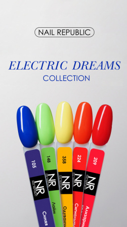 NR-148 Electric dreams гель-лак, Лайм (10 мл)