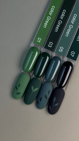 Iperfect гель лак Green color 04, 10г Светоотражающий