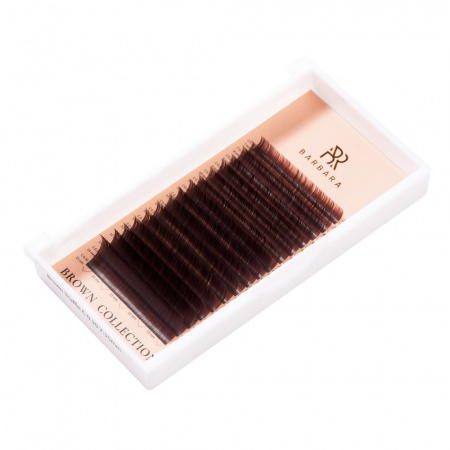 Ресницы коричневые BARBARA Truffle МИКС (М 0.10 7-15mm)