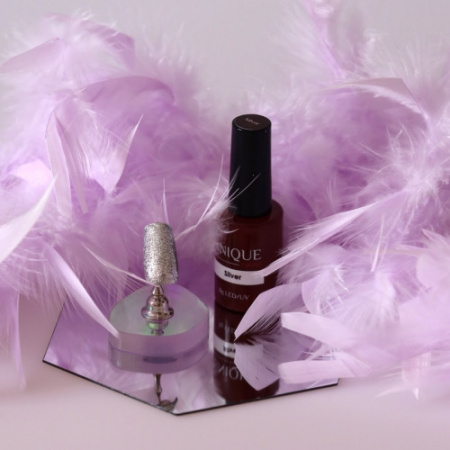 Unique Гель-лак Silver, 8 ml