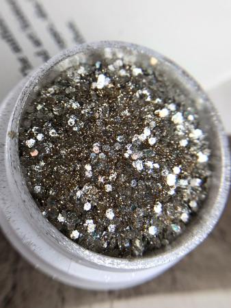 1025 IBDI Глиттер Silver Shine 05
