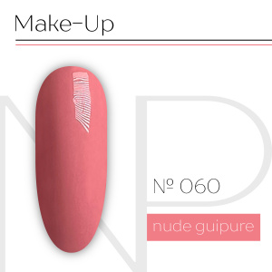 NARTIST гель-лак 060, Nude guipure