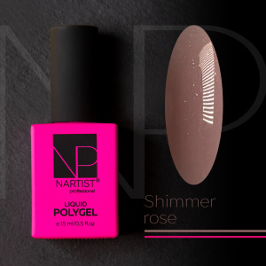 NARTIST Polygel Liquid Shimmer Rose, 15ml