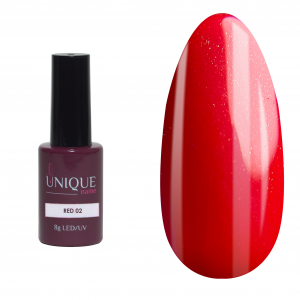 Unique Гель-лак Red 02, 8 ml