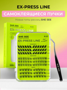 She See ресницы She See Комплект SS Х1 Анжелика, Виктория,Адель (с клеевым основанием)