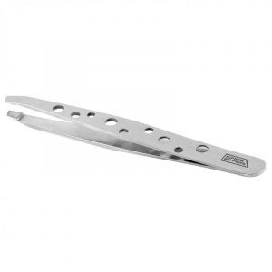 NN_T-04 Пинцет для бровей. Скошенный край. Длина 96мм