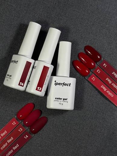 Iperfect гель лак Red color 13, 10г
