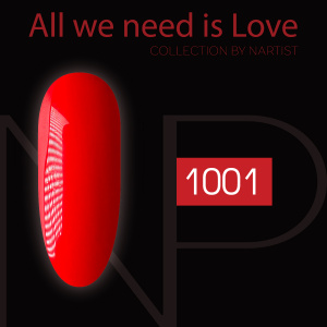 NARTIST гель-лак 1001, All we need is love 10ml