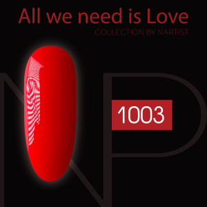 NARTIST гель-лак 1003, All we need is love 10ml