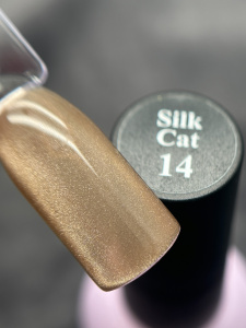 SOLAlove Гель-лак кошачий глаз Silk cat 14, 10мл